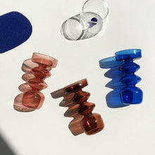 Load image into Gallery viewer, Candlestick Holder Taper Candle Holder Glass for Christmas Decor Wedding Party and Home Dinner Decor Vase Candle Molds