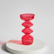 Load image into Gallery viewer, Candlestick Holder Taper Candle Holder Glass for Christmas Decor Wedding Party and Home Dinner Decor Vase Candle Molds