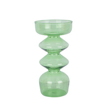 Load image into Gallery viewer, Candlestick Holder Taper Candle Holder Glass for Christmas Decor Wedding Party and Home Dinner Decor Vase Candle Molds