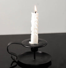 Load image into Gallery viewer, Chill Recipe Iron Black Retro Candlestick Stand