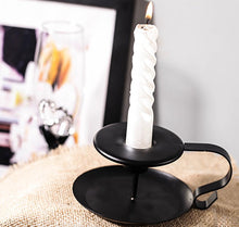 Load image into Gallery viewer, Chill Recipe Iron Black Retro Candlestick Stand