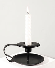 Load image into Gallery viewer, Chill Recipe Iron Black Retro Candlestick Stand