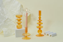 Load image into Gallery viewer, New Creative Table Lamp Shaped Glass Candlestick Tealight Holder Crystal Candle Holders for Wedding Party Home Bar Office Decor