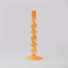 Load image into Gallery viewer, New Creative Table Lamp Shaped Glass Candlestick Tealight Holder Crystal Candle Holders for Wedding Party Home Bar Office Decor