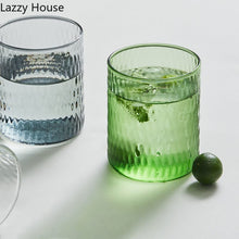 Load image into Gallery viewer, Nordic Style Color Glass Tea Cup Modern Mugs Drinkware Cold Drink Glasses Heat-resistant Hot water Glass Lazzy House