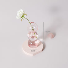 Load image into Gallery viewer, Pink Glass Candle Holder Taper Candlesticks Holder Wedding Table Centerpieces Nordic Home Decoration