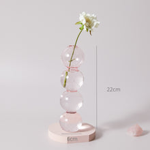 Load image into Gallery viewer, Pink Glass Candle Holder Taper Candlesticks Holder Wedding Table Centerpieces Nordic Home Decoration