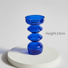 Load image into Gallery viewer, Taper Candle Holder Glass Candlestick Holder for Christmas Decor Wedding Party and Home Dinner Decor Vase