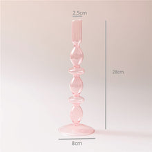 Load image into Gallery viewer, 1pc Clear Glass Candle Holder Pillar or Taper Candlesticks Holder Wedding Table Centerpieces Nordic Home Decoration
