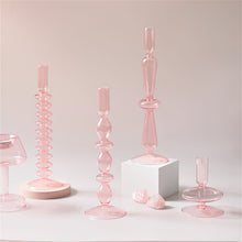 Load image into Gallery viewer, 1pc Clear Glass Candle Holder Pillar or Taper Candlesticks Holder Wedding Table Centerpieces Nordic Home Decoration
