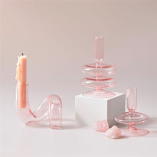 Load image into Gallery viewer, 1pc Clear Glass Candle Holder Pillar or Taper Candlesticks Holder Wedding Table Centerpieces Nordic Home Decoration
