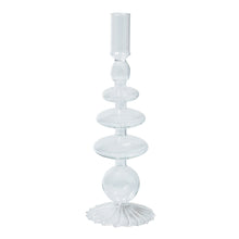 Load image into Gallery viewer, Candlesticks Holders Retro  Glass Classic Craft Candlesticks Holders for  Wedding Decorations Glass Candle Holder
