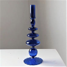 Load image into Gallery viewer, Candlesticks Holders Retro  Glass Classic Craft Candlesticks Holders for  Wedding Decorations Glass Candle Holder
