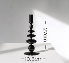 Load image into Gallery viewer, Candlesticks Holders Retro  Glass Classic Craft Candlesticks Holders for  Wedding Decorations Glass Candle Holder
