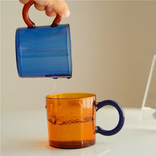 Load image into Gallery viewer, Colored Glass Coffee Cup High Temperature Resistant Glass Mugs Creative Nordic Home Juice Cups Drinking Water Glass Cup 250ml
