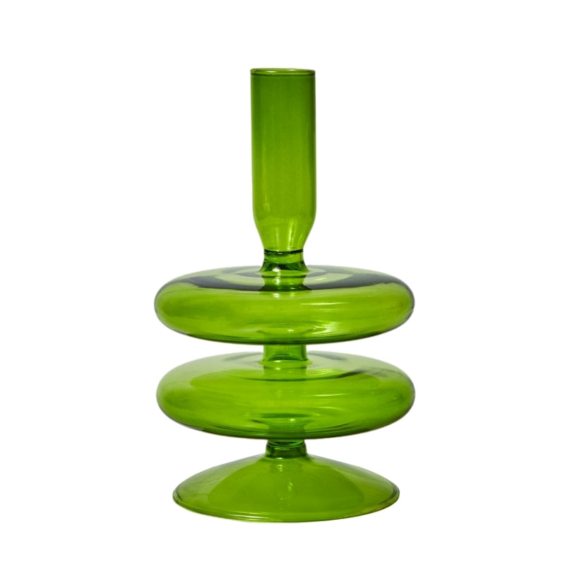 Chill Recipe Glass Candlestick Holder for Home Decor