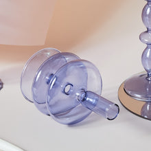 Load image into Gallery viewer, Floriddle Glass Candlesticks Lilac Candle Holders Wedding Table Centerpieces Nordic Home Decoration Christmas Gift
