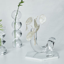 Load image into Gallery viewer, Glass Vases Clear Flower Vase Candle Holders Wedding Centerpieces Home Decoration Table Centerpieces Candlestick Holder
