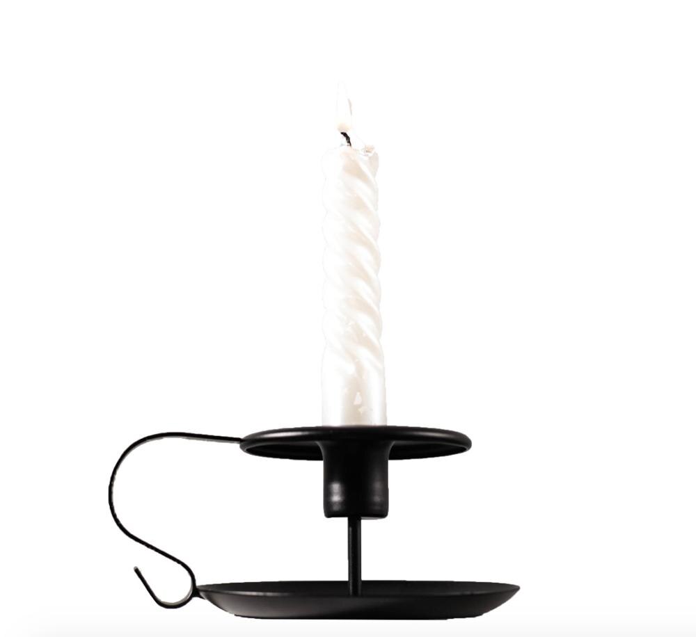 Chill Recipe Iron Black Retro Candlestick Stand
