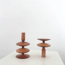 Load image into Gallery viewer, Retro Glass Candlestick for Taper Candle Brown Glass Nordic Home Decortaion Birthda Gift Ornaments
