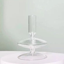 Load image into Gallery viewer, Retro Transparent Glass Candle Holder Decoration Wedding Party Household Creative Desktop Decorations Candle Stand Home Decor
