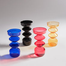 Load image into Gallery viewer, Taper Candle Holder Glass Candlestick Holder for Christmas Decor Wedding Party and Home Dinner Decor Vase
